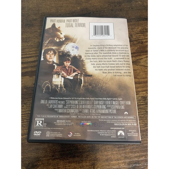 HORROR DVD LOT: Stephen King's Silver Bullet & Graveyard Shift, The Hitcher HBO - Picture 10 of 11